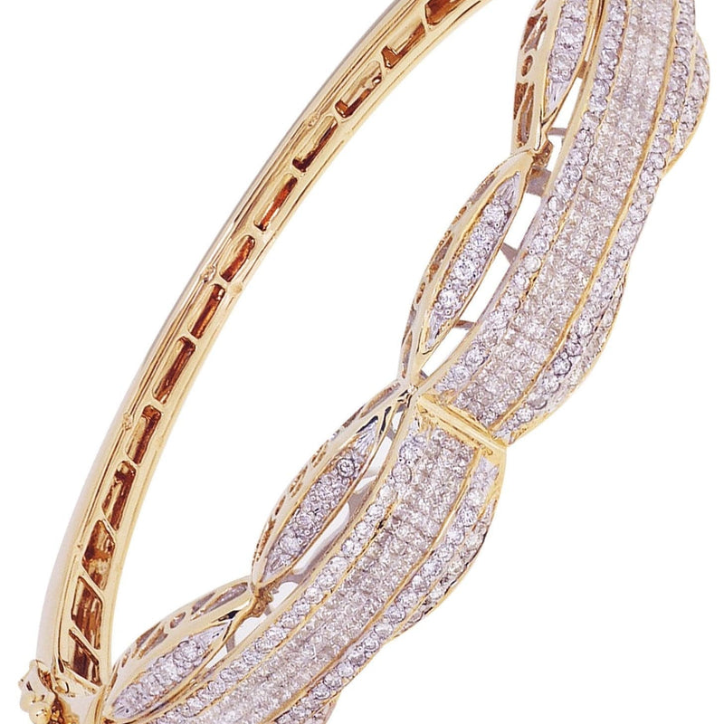 Mens Diamond Bracelet Yellow Gold| 3.47 Carats| 31.07 Grams