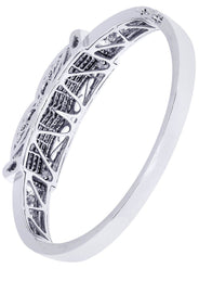 Mens Diamond Bangle White Gold| 3.41 Carats| 42.94 Grams