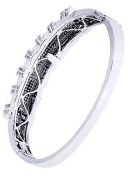 Mens Diamond Bangle White Gold| 4.48 Carats| 35.3 Grams