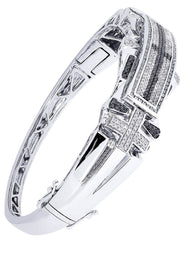 Mens Diamond Bangle White Gold| 1.92 Carats| 40.36 Grams