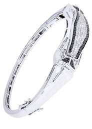 Mens Diamond Bangle White Gold| 1.66 Carats| 31.51 Grams