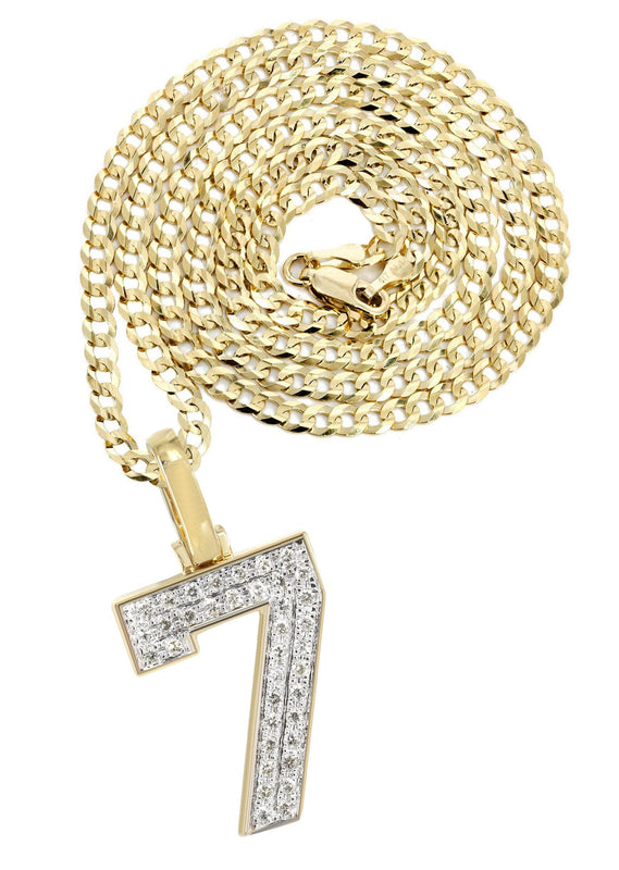 #7 Diamond Pendant Necklace | 0.28 Carats