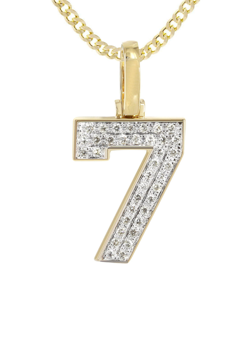 #7 Diamond Pendant Necklace | 0.28 Carats