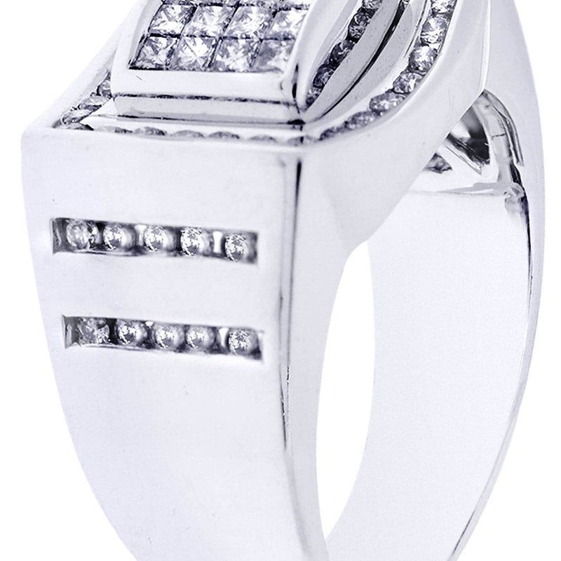 White Gold Mens Diamond Ring| 0.68 Carats| 12.99 Grams