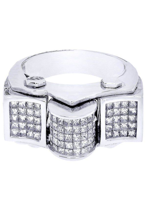 White Gold Mens Diamond Ring| 2.69 Carats| 17.59 Grams