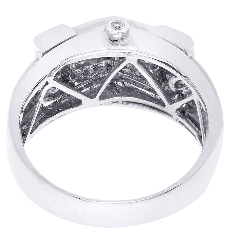 White Gold Mens Diamond Ring| 0.89 Carats| 9.94 Grams