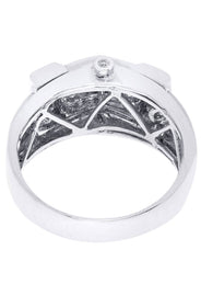 White Gold Mens Diamond Ring| 0.89 Carats| 9.94 Grams