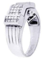 White Gold Mens Diamond Ring| 0.89 Carats| 9.94 Grams