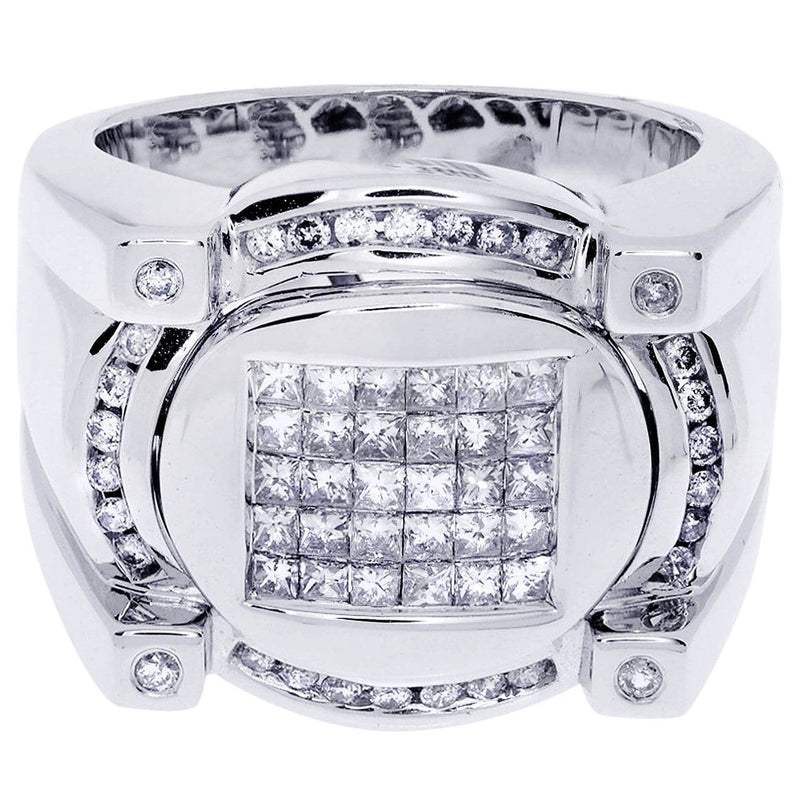 White Gold Mens Diamond Ring| 1.13 Carats| 18.51 Grams