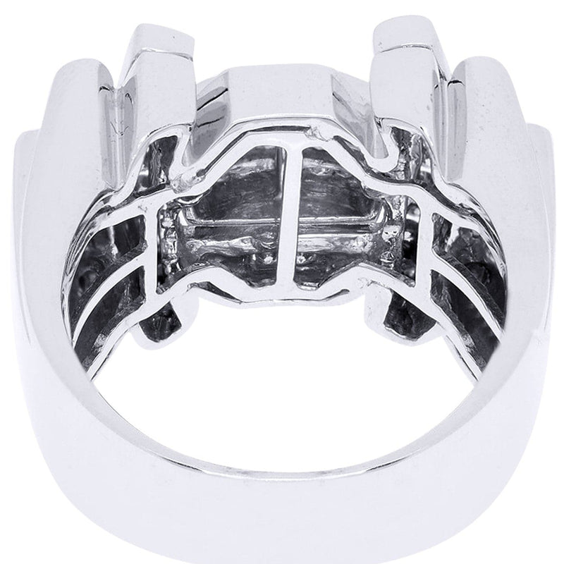 White Gold Mens Diamond Ring| 1.28 Carats| 17.39 Grams