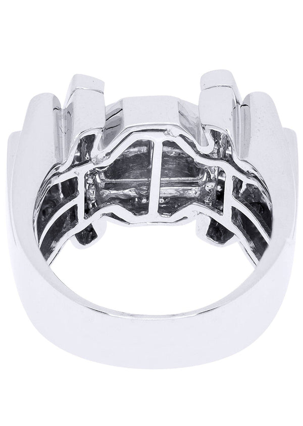 White Gold Mens Diamond Ring| 1.28 Carats| 17.39 Grams