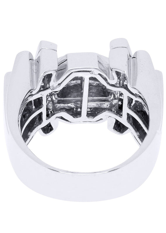 White Gold Mens Diamond Ring| 1.28 Carats| 17.39 Grams