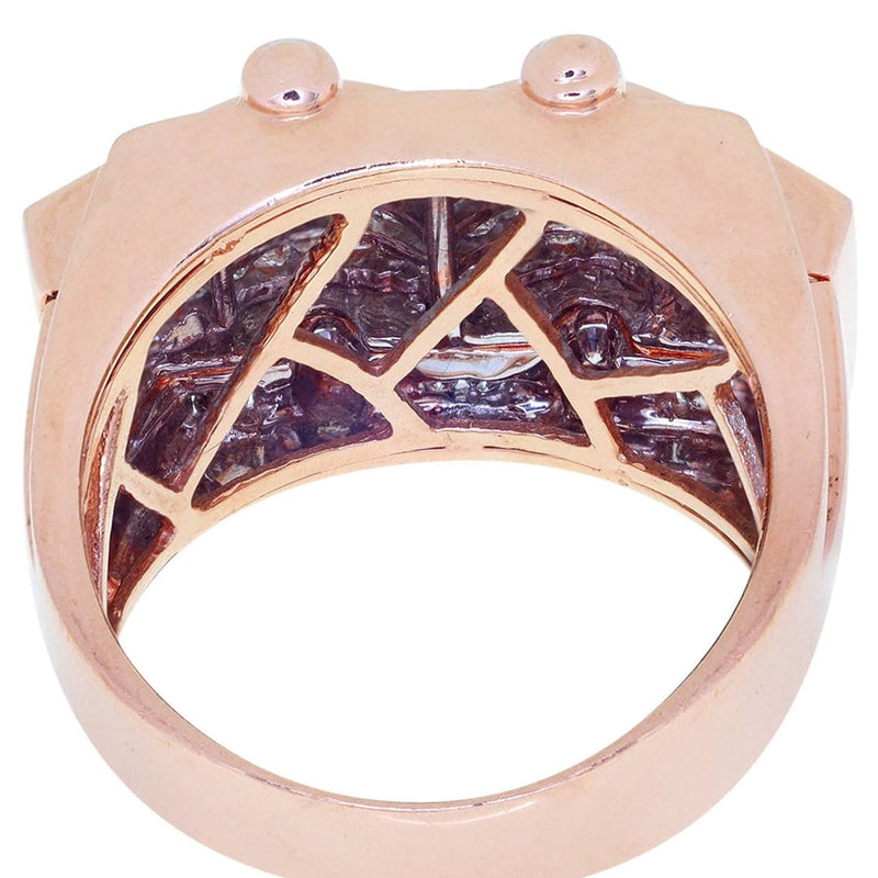 Rose Gold Mens Diamond Ring / Pinky Diamond Ring| 1.92 Carats