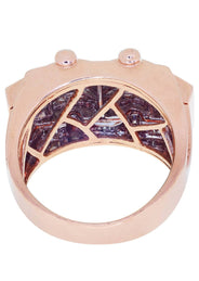 Rose Gold Mens Diamond Ring / Pinky Diamond Ring| 1.92 Carats