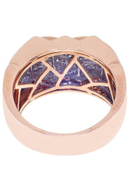 Rose Gold Mens Diamond Ring / Pinky Diamond Ring| 1.48 Carats