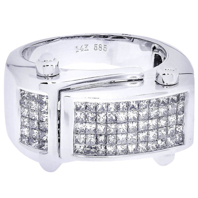 White Gold Mens Diamond Ring| 1.41 Carats| 12.22 Grams