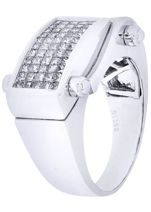 White Gold Mens Diamond Ring| 1.41 Carats| 12.22 Grams