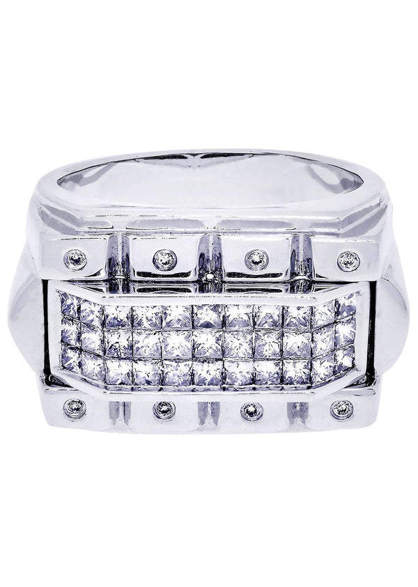 White Gold Mens Diamond Ring| 1.33 Carats| 13.87 Grams