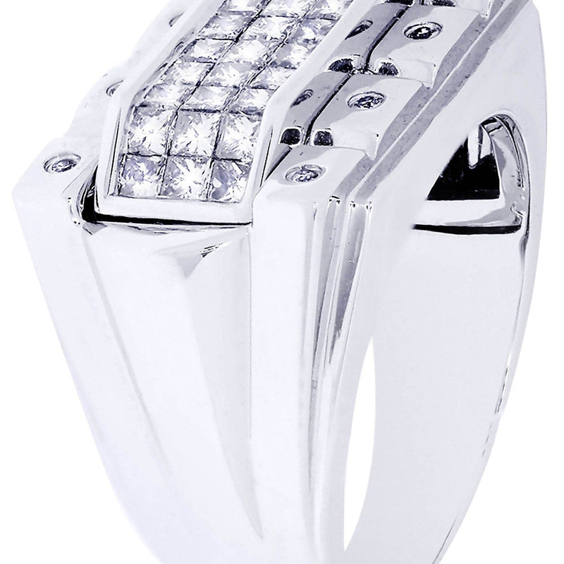 White Gold Mens Diamond Ring| 1.33 Carats| 13.87 Grams