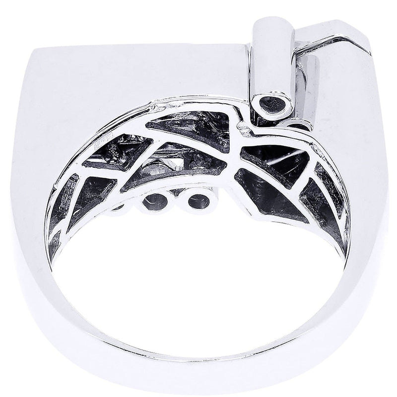 White Gold Mens Diamond Ring| 1.14 Carats| 12.92 Grams