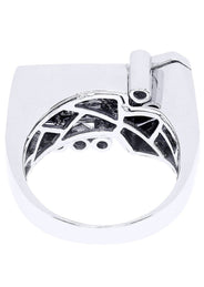 White Gold Mens Diamond Ring| 1.14 Carats| 12.92 Grams
