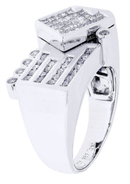 White Gold Mens Diamond Ring| 1.14 Carats| 12.92 Grams
