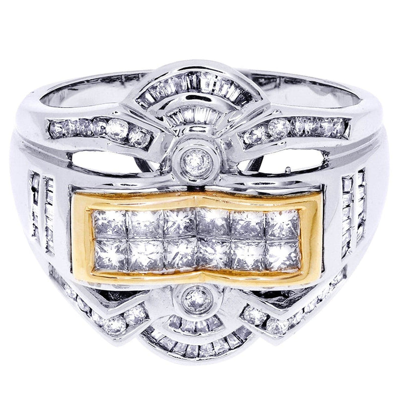 White Gold Mens Diamond Ring| 1.26 Carats| 10.15 Grams