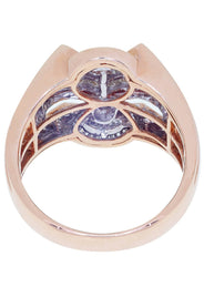 Rose Gold Mens Diamond Ring / Pinky Diamond Ring| 1.28 Carats