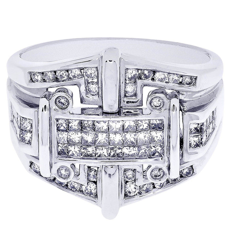 White Gold Mens Diamond Ring| 1.08 Carats| 10.76 Grams