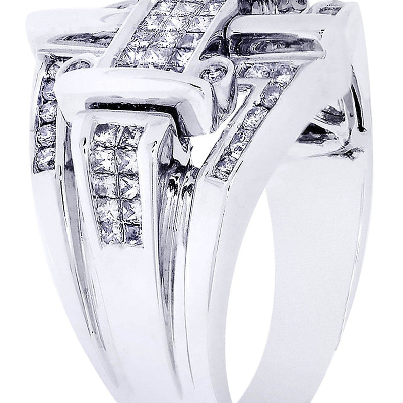 White Gold Mens Diamond Ring| 1.08 Carats| 10.76 Grams