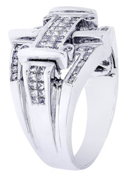 White Gold Mens Diamond Ring| 1.08 Carats| 10.76 Grams