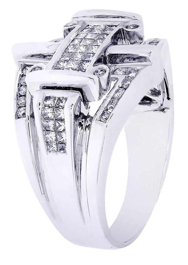 White Gold Mens Diamond Ring| 1.08 Carats| 10.76 Grams