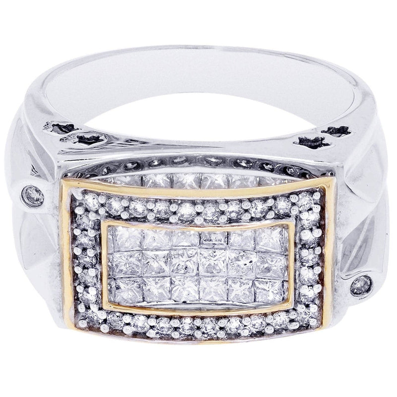White Gold Mens Diamond Ring| 1.68 Carats| 11.24 Grams