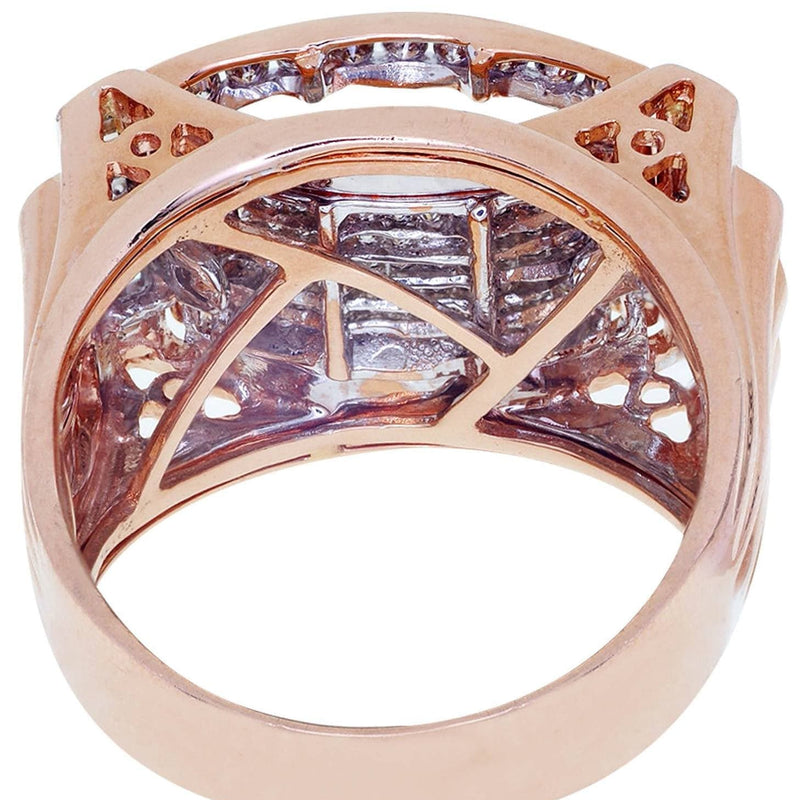 Rose Gold Mens Diamond Ring / Pinky Diamond Ring| 1.3 Carats