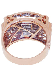 Rose Gold Mens Diamond Ring / Pinky Diamond Ring| 1.3 Carats