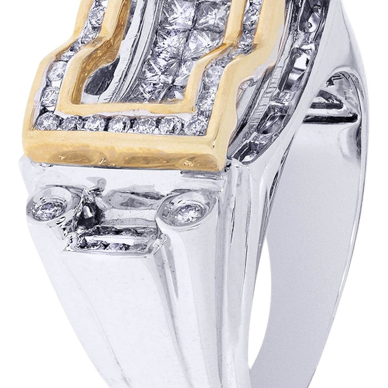 White Gold Mens Diamond Ring| 1.5 Carats| 14.59 Grams