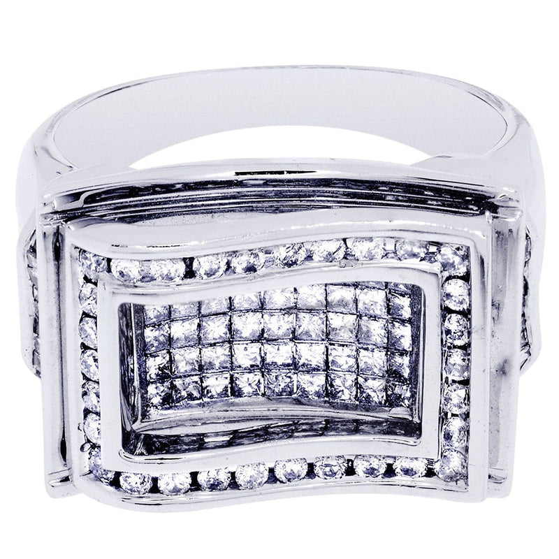 White Gold Mens Diamond Ring| 1.24 Carats| 13.19 Grams