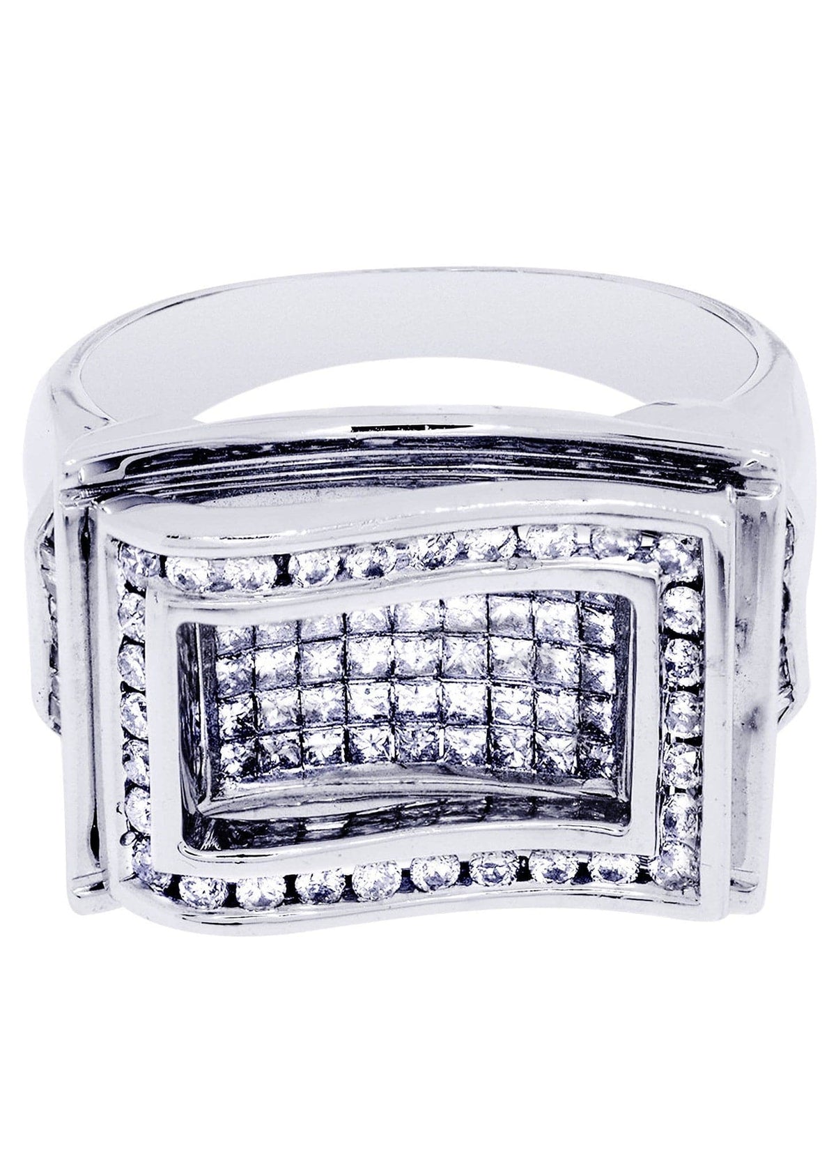 White Gold Mens Diamond Ring| 1.24 Carats| 13.19 Grams