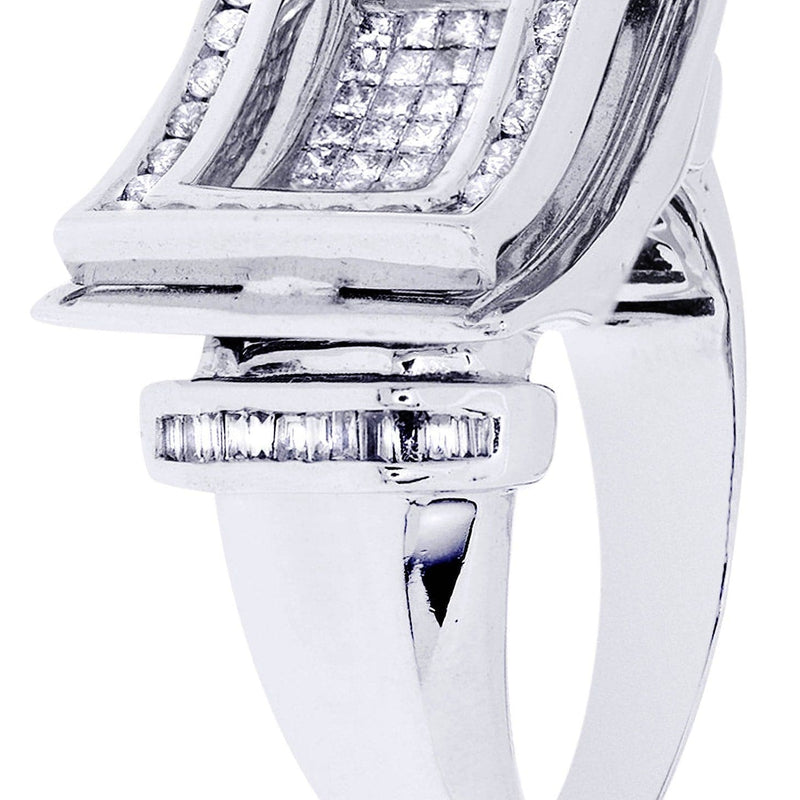 White Gold Mens Diamond Ring| 1.24 Carats| 13.19 Grams