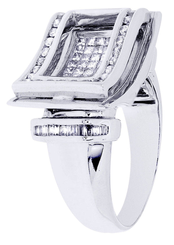 White Gold Mens Diamond Ring| 1.24 Carats| 13.19 Grams