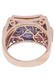 Rose Gold Mens Diamond Ring / Pinky Diamond Ring| 1.88 Carats