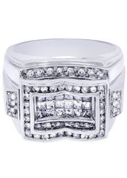 White Gold Mens Diamond Ring| 1.44 Carats| 14.73 Grams