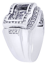 White Gold Mens Diamond Ring| 1.44 Carats| 14.73 Grams