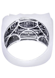 White Gold Mens Diamond Ring| 1.48 Carats| 16.25 Grams