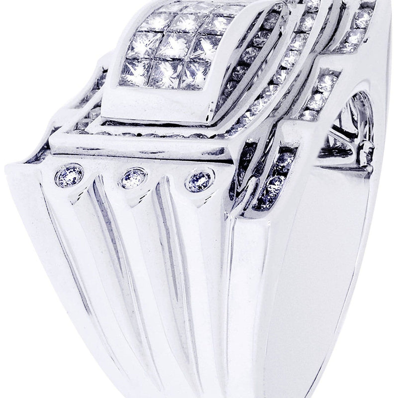 White Gold Mens Diamond Ring| 1.48 Carats| 16.25 Grams