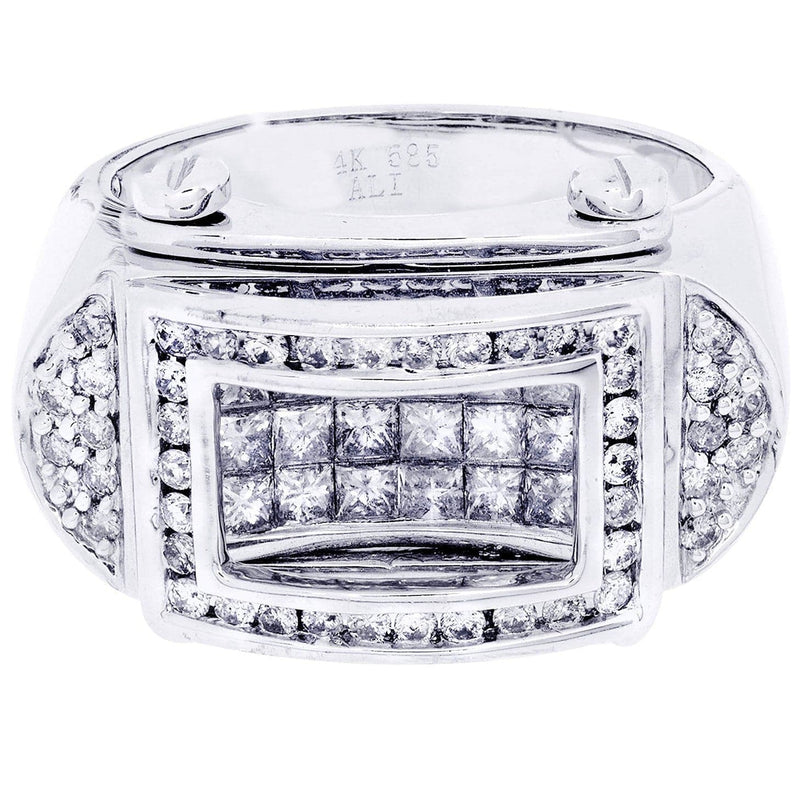 White Gold Mens Diamond Ring| 0.54 Carats| 14.84 Grams