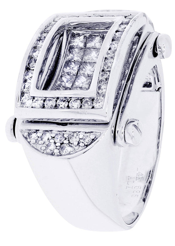 White Gold Mens Diamond Ring| 0.54 Carats| 14.84 Grams