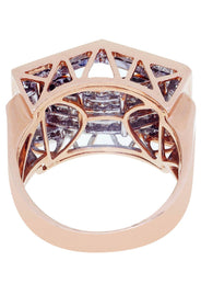 Rose Gold Mens Diamond Ring / Pinky Diamond Ring| 1.91 Carats