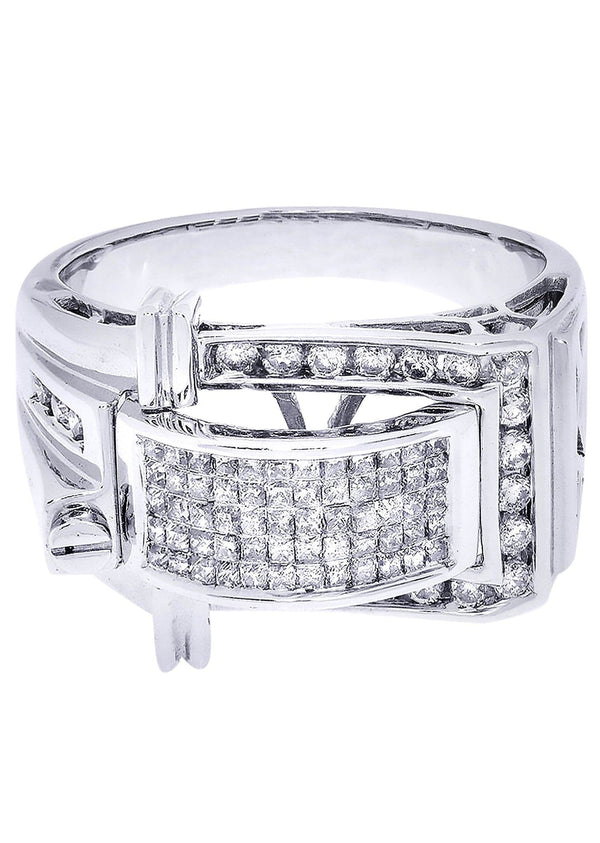 White Gold Mens Diamond Ring| 1.03 Carats| 9.72 Grams