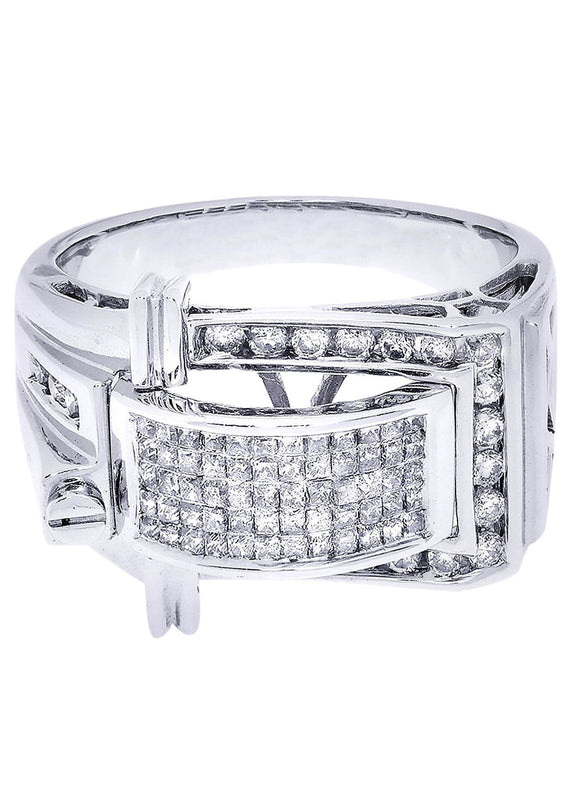 White Gold Mens Diamond Ring| 1.03 Carats| 9.72 Grams